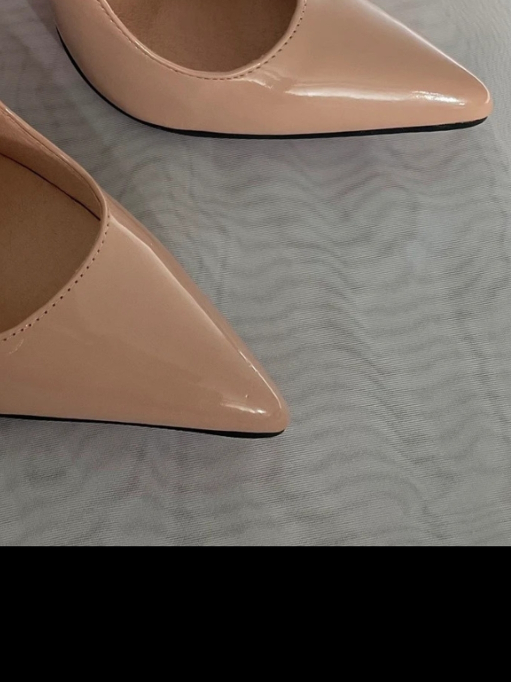 Nude Patent Pointed-Toe Stiletto Heels - Picture 4 of 4